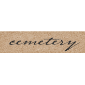 Vintage Memories: Genealogy Cemetery Word Art Snippet