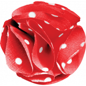 Retro Picnic Polka Dots Flower