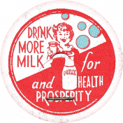 Retro Picnic Milk Label