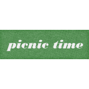 Retro Picnic Picnic Time Word Art