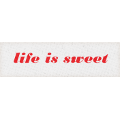 Retro Picnic Life is Sweet Word Art Snippet