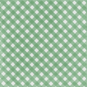 Retro Picnic Green Gingham Paper