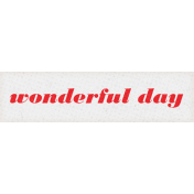 Retro Picnic Wonderful Day Word Art