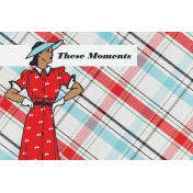 Retro Picnic Journal Card These Moments 4"x 6" 