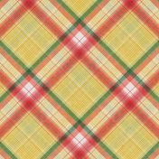 Peach Lemonade Plaid Paper 3