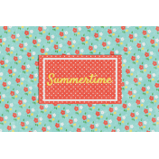 Peach Lemonade Summertime Journal Card 4x6