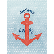 Nantucket Feeling {Sail Away} Anchor 3x4 Journal Card