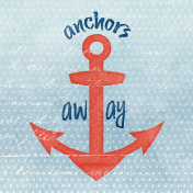 Nantucket Feeling {Sail Away} Anchor 4x4 Journal Card