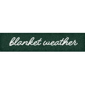 Furry Cuddles Blanket Weather Word Art