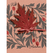Furry Cuddles Fall Autumn Journal Card 3"x4" 