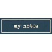 Heard The Buzz? My Notes Label