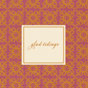 Heard the Buzz? Glad Tidings Journal Card 4x4