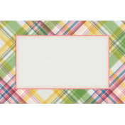 Bloom Revival plaid Journal Card 4x6