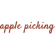 Mulled Cider Apple Picking Word Art