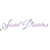 Pajama Party- Girls Sweet Dreams Word Art