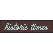 Healthy Measures Historic Times Word Art