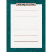 Healthy Measures One Day Journal Card 3x4