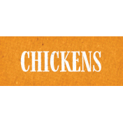 Chicken Keeper Element Word Art Chickens