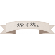 Rustic Wedding Mr. & Mrs. White Banner