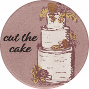 Rustic Wedding Cake Sticker