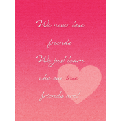 True Friend True Friend 3x4 Journal Card