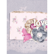 Shabby Chic Journal Card Love 3x4