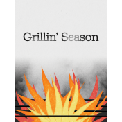 Backyard Summer Grillin' Season 3x4 Journal Card