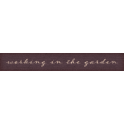 Garden Notes Garden Word Art