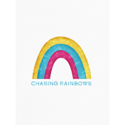 Sparkle And Shine Journal Card Rainbows 3x4