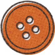 Sweet Autumn Orange Button Sticker Alt