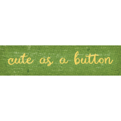 Sweet Autumn Button Word Art Snippet