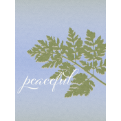 Chicory Lane Peaceful 3x4 Journal Card