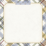 Chicory Lane Plaid 4x4 Journal Card