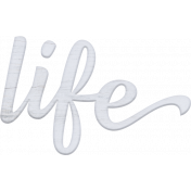 Life In Progress Element Word Art Wood Life