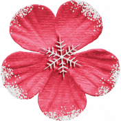 Baking Days Pink Snowflake Flower