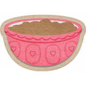 Baking Days Sticker Pink Bowl