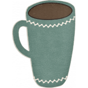 Winter Cozy Element Teal Cup