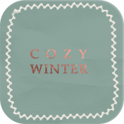 Winter Cozy Element Cozy Winter Label