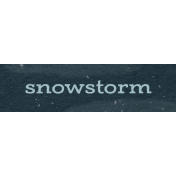 Winter Cozy Element Word Art Snippet Snowstorm