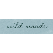 Winter Cozy Element Word Art Snippet Wild Woods