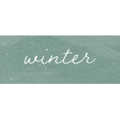 Winter Cozy Element Word Art Snippet Winter