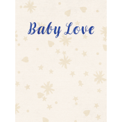 Woolen Mill Baby Add-on Baby Love 3x4 Journal Card