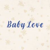 Woolen Mill Baby Add-on Baby Love 4x4 Journal Card