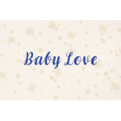 Woolen Mill Baby Add-on Baby Love 4x6 Journal Card