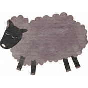 Woolen Mill Baby Addon Element Sticker Gray Sheep Alt