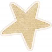 Woolen Mill Baby Addon Element Sticker Beige Star