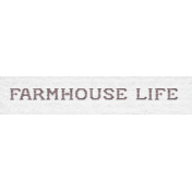 Woolen Mill Farmhouse Life Word Art