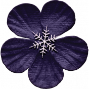 Winters Repose Element Dark Purple Flower