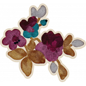 Winters Repose Element Sticker Flower