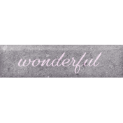Winters Repose Element Word Art Wonderful